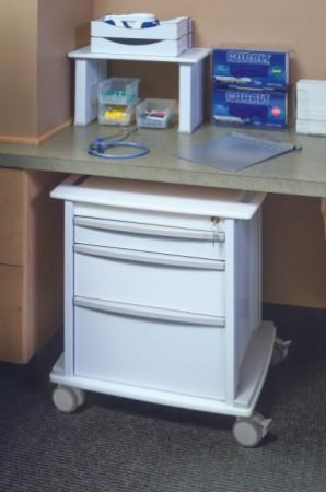 Under Counter Med Cart In Place2